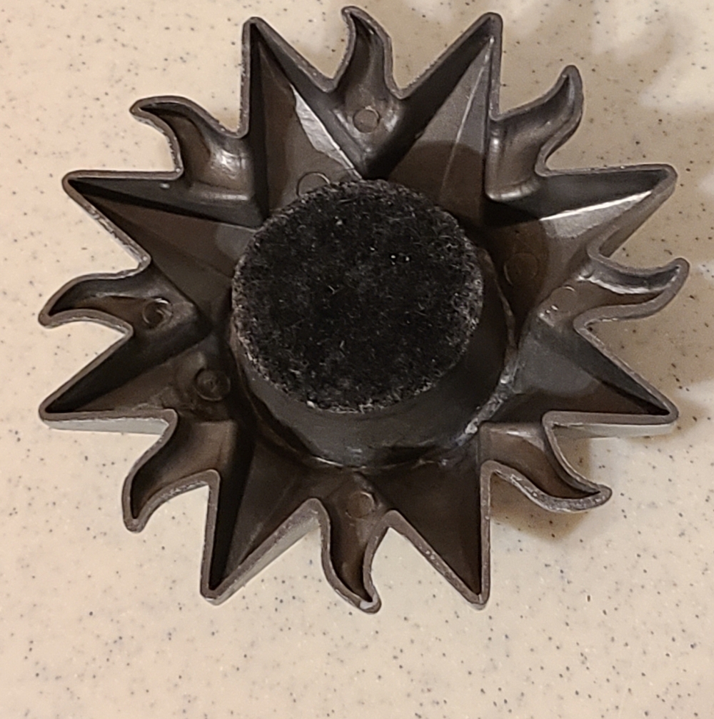 Unique Vintage Silver Sunburst Candle Holder - Picture 4 of 7